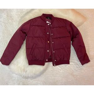 COPY - Burgundy puffer jacket